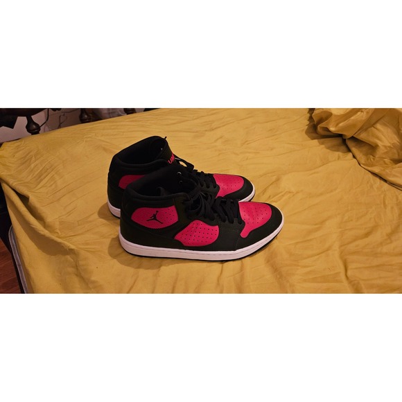 Jordan Access Bred Red High Top Sneakers Red Black White Men's Shoes - Picture 3 of 5